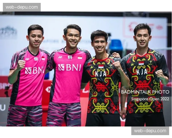法国公开赛男双决赛，印尼组合阿尔菲安-阿迪安托2-0击败马来西亚组合夺冠